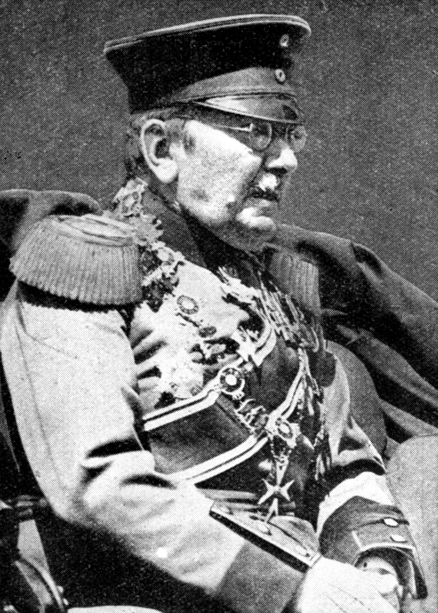 Fältmarskalk von der Goltz, preussisk soldat, första världskriget, 1914 av Unbekannt