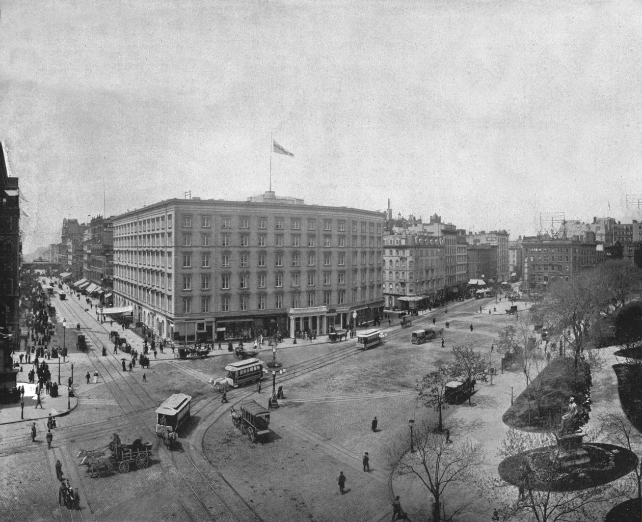 Fifth Avenue och Madison Square, New York, USA, c1900. av Unbekannt