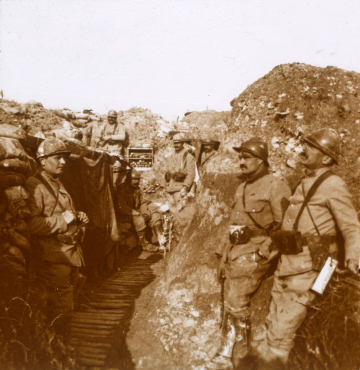 Stridsenhet, Ville-sur-Tourbe, norra Frankrike, c1914-c1918 av Unbekannt