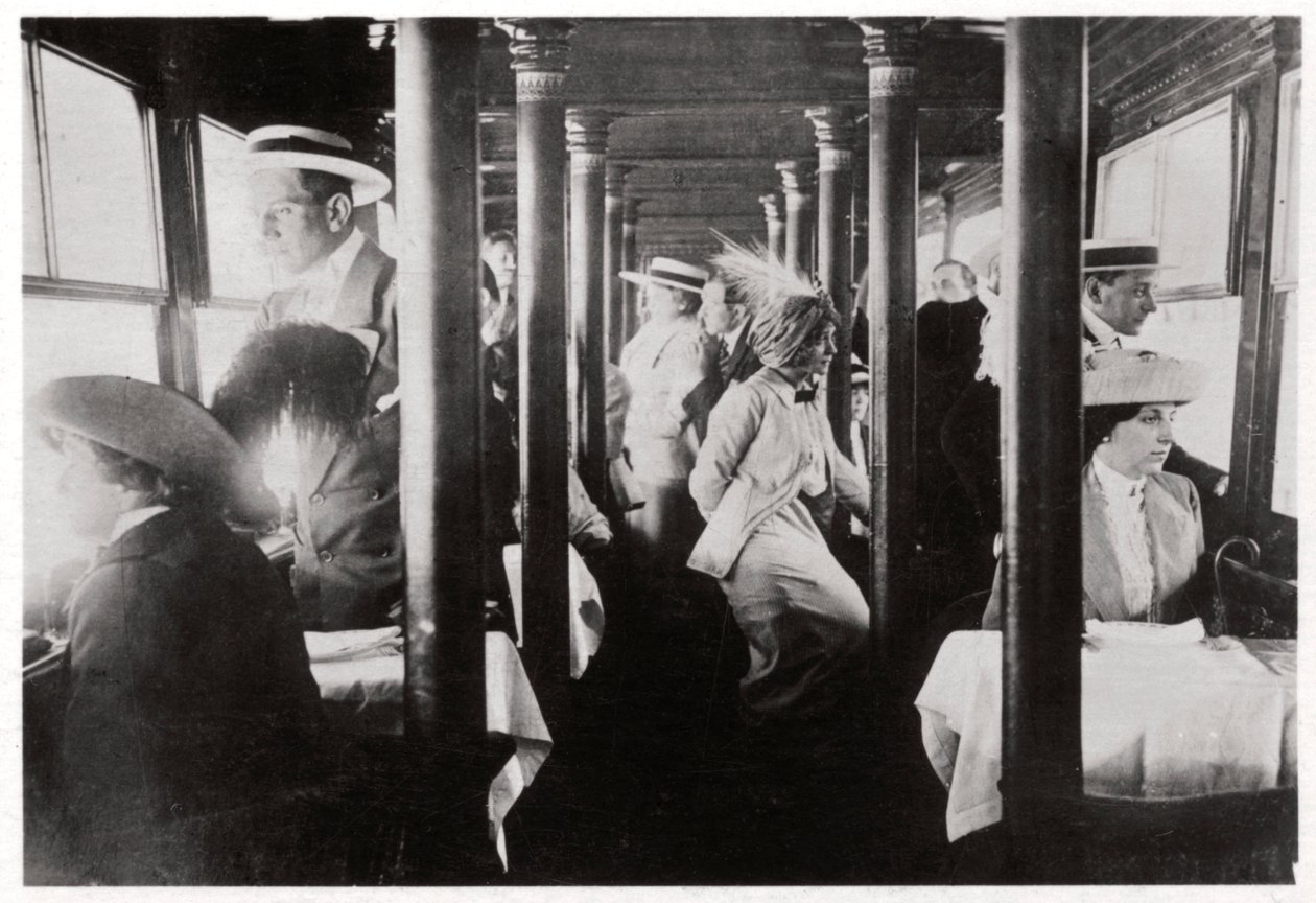 Filmbolag ombord på Zeppelin LZ13 Hansa, c1912-1914 1933 av Unbekannt