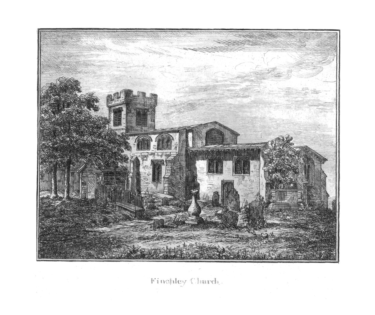 Finchley Church, 1700-talet av Unbekannt