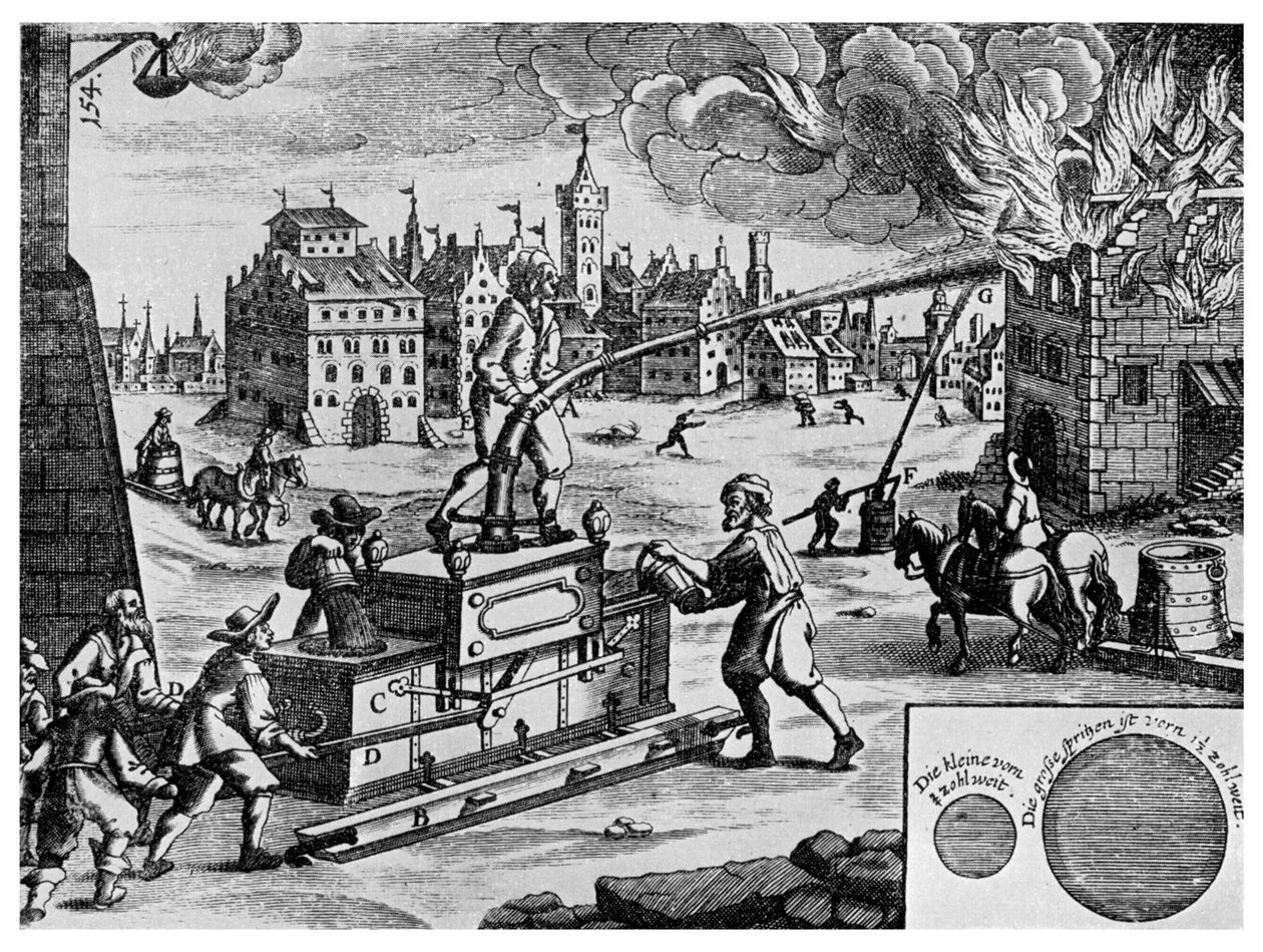 Brandbil på släde, 1662 1956 av Unbekannt