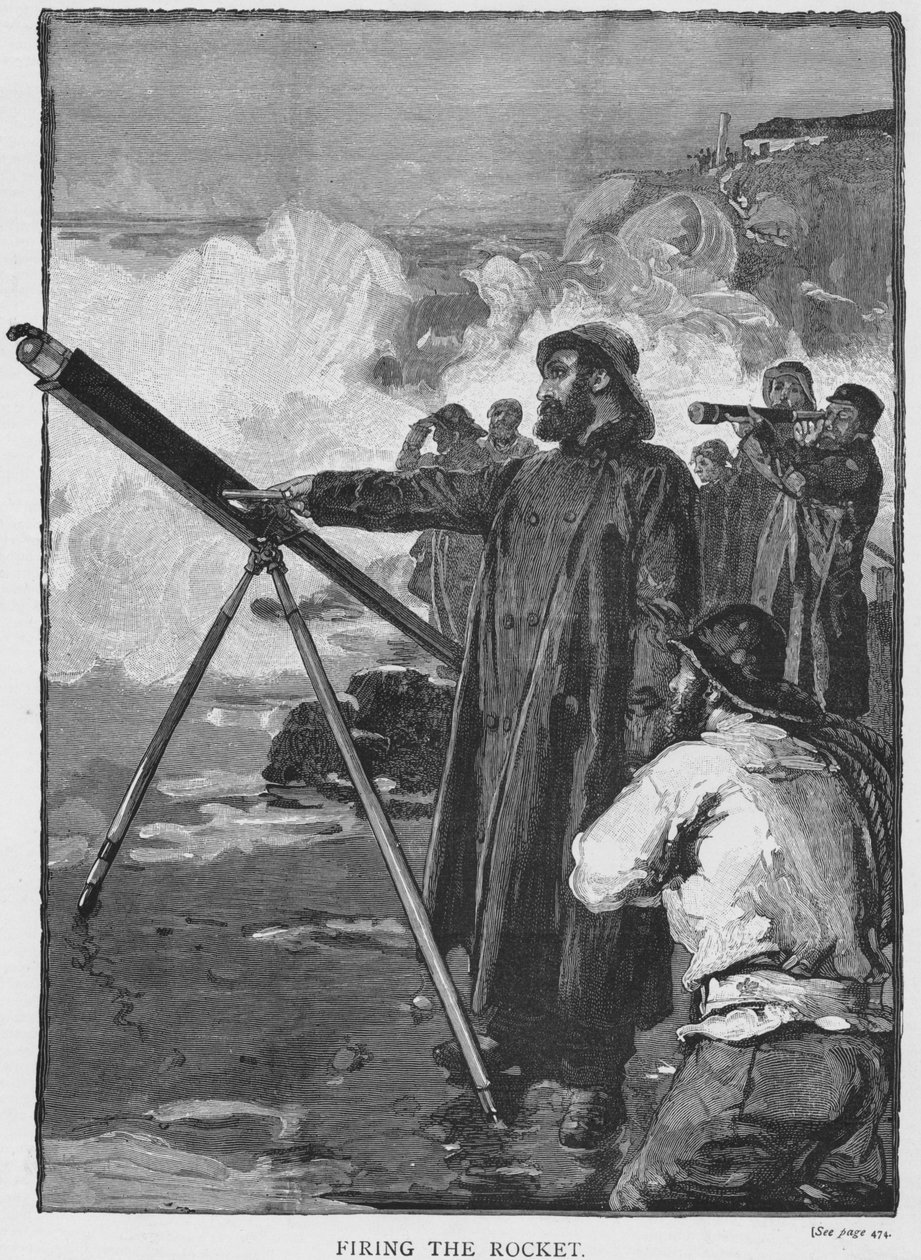 Avfyra raketen, c1880 av Unbekannt
