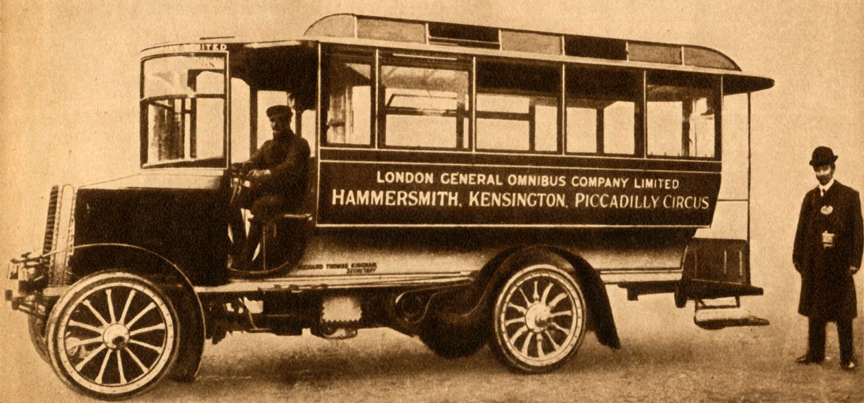 Första L.G.O.C. Motorbuss, 1904, 1933. av Unbekannt