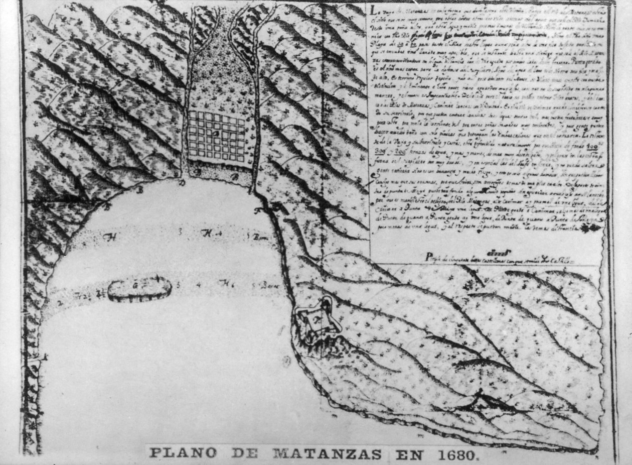 Första ritningarna av Matanzas, 1680, 1920-talet av Unbekannt