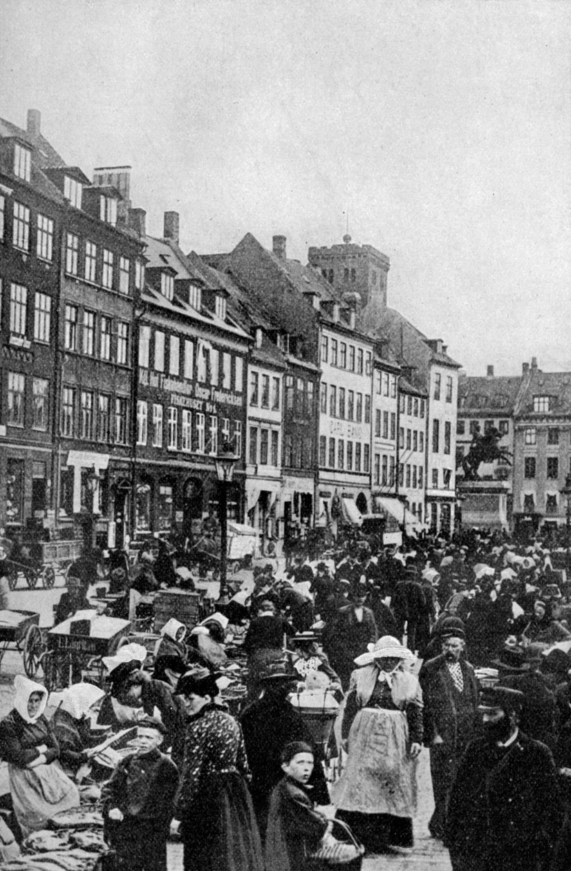 Fiskmarknad, Köpenhamn, c1922 av Unbekannt