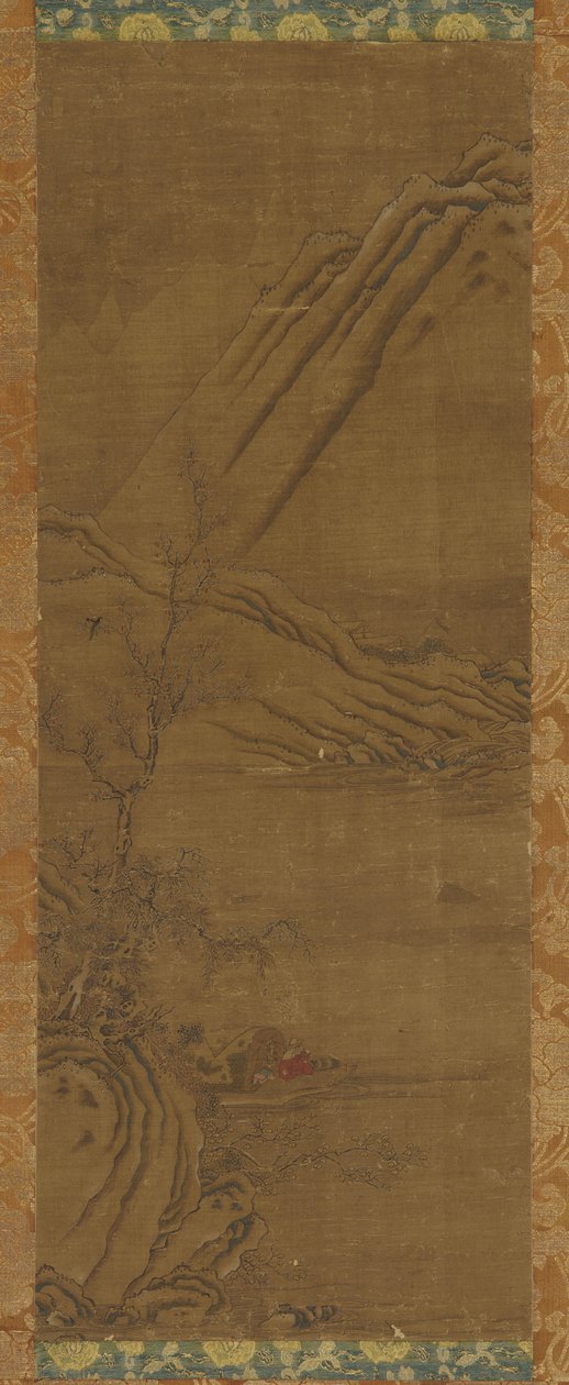 Fiske ensam på Vinterfloden, Qingdynastin, 1700-talet. av Unbekannt
