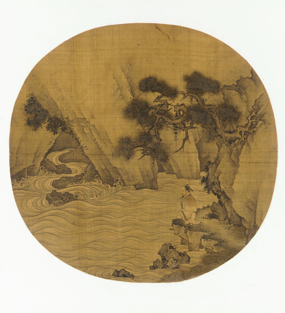 Fiske av en bergstorrent, Mingdynastin, 1368-1644. av Unbekannt
