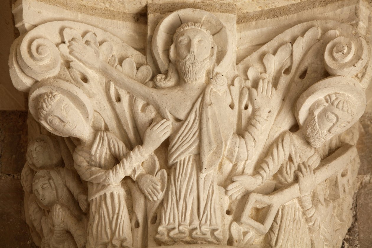 Fleury Abbey Basilica Veranda huvudstad Saint Benoit sur Loire Frankrike av Unbekannt