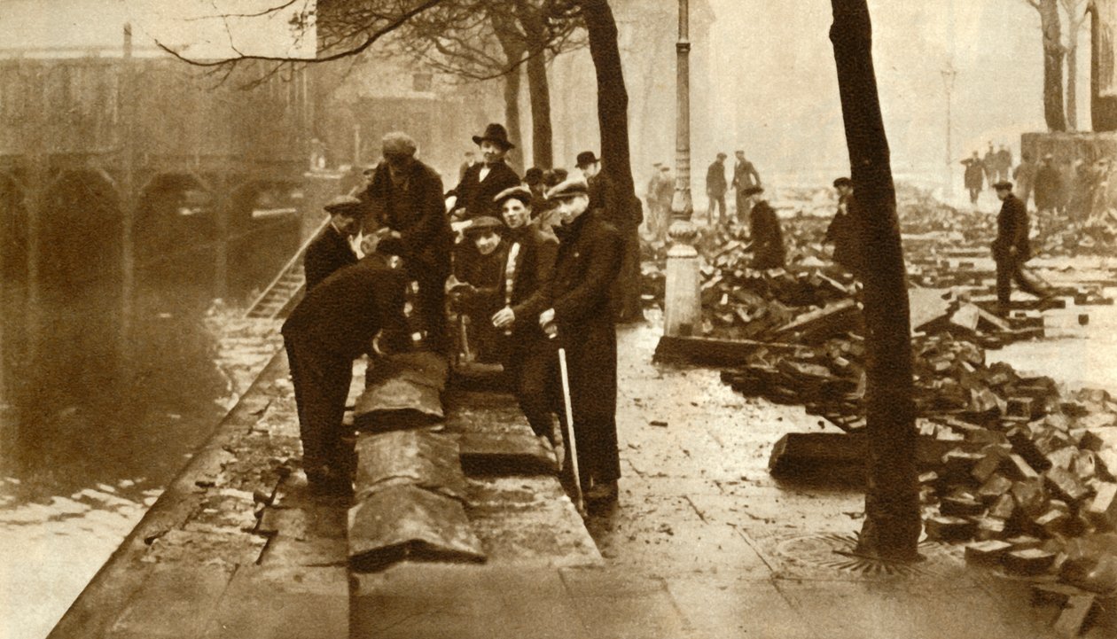 Översvämning i London, 1928, 1935. av Unbekannt