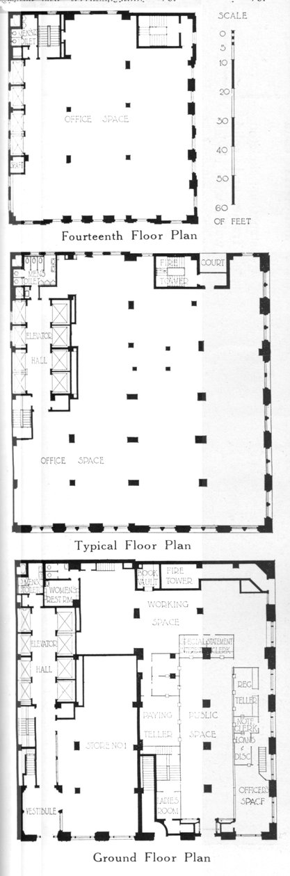 Planritningar, Johns-Manville Building, New York City, 1924 av Unbekannt