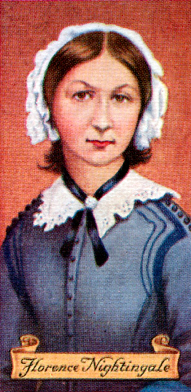 Florence Nightingale, hämtat från en serie cigarettkort, 1935 av Unbekannt