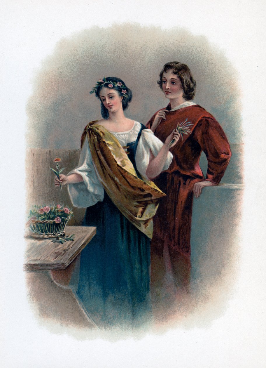 Florizel och Perdita, 1891 av Unbekannt