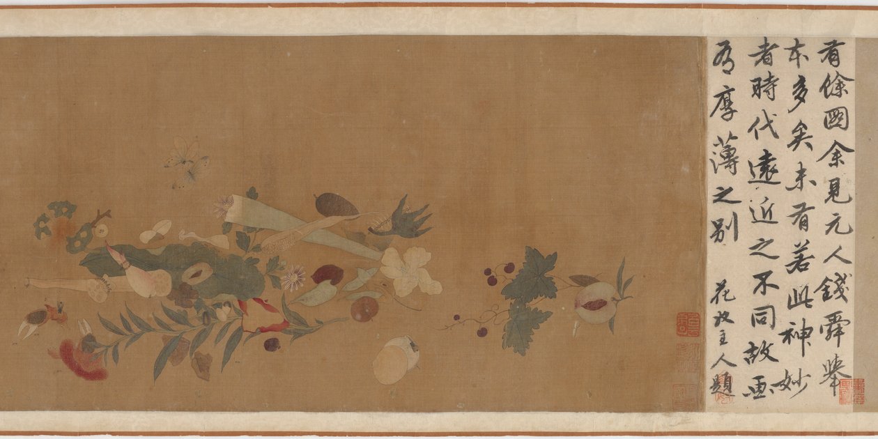 Blommor, frukt, snäckor och insekter, 1368-1644. av Unbekannt