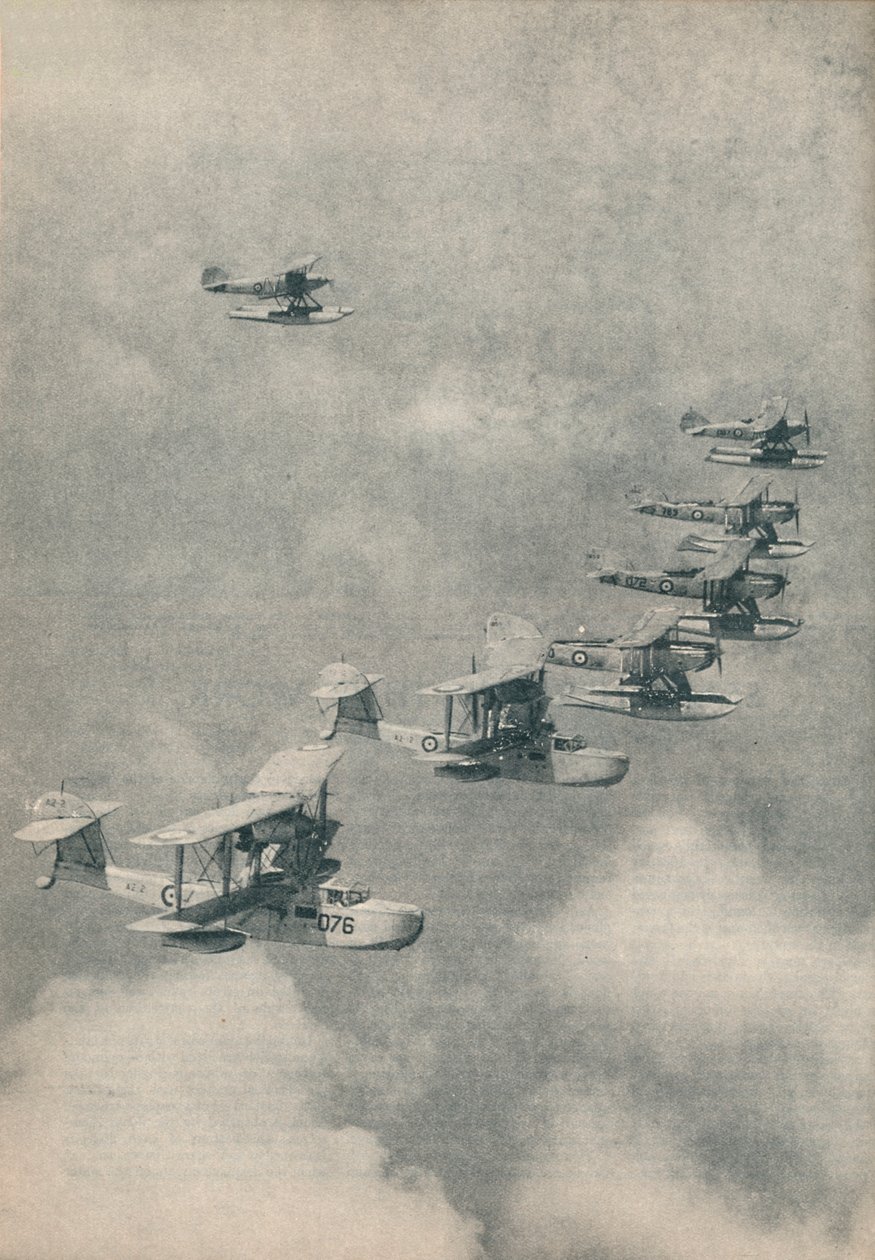 Flygbåtar och sjöflygplan från hangarfartyg från Royal Navy, c1936 c1937 av Unbekannt