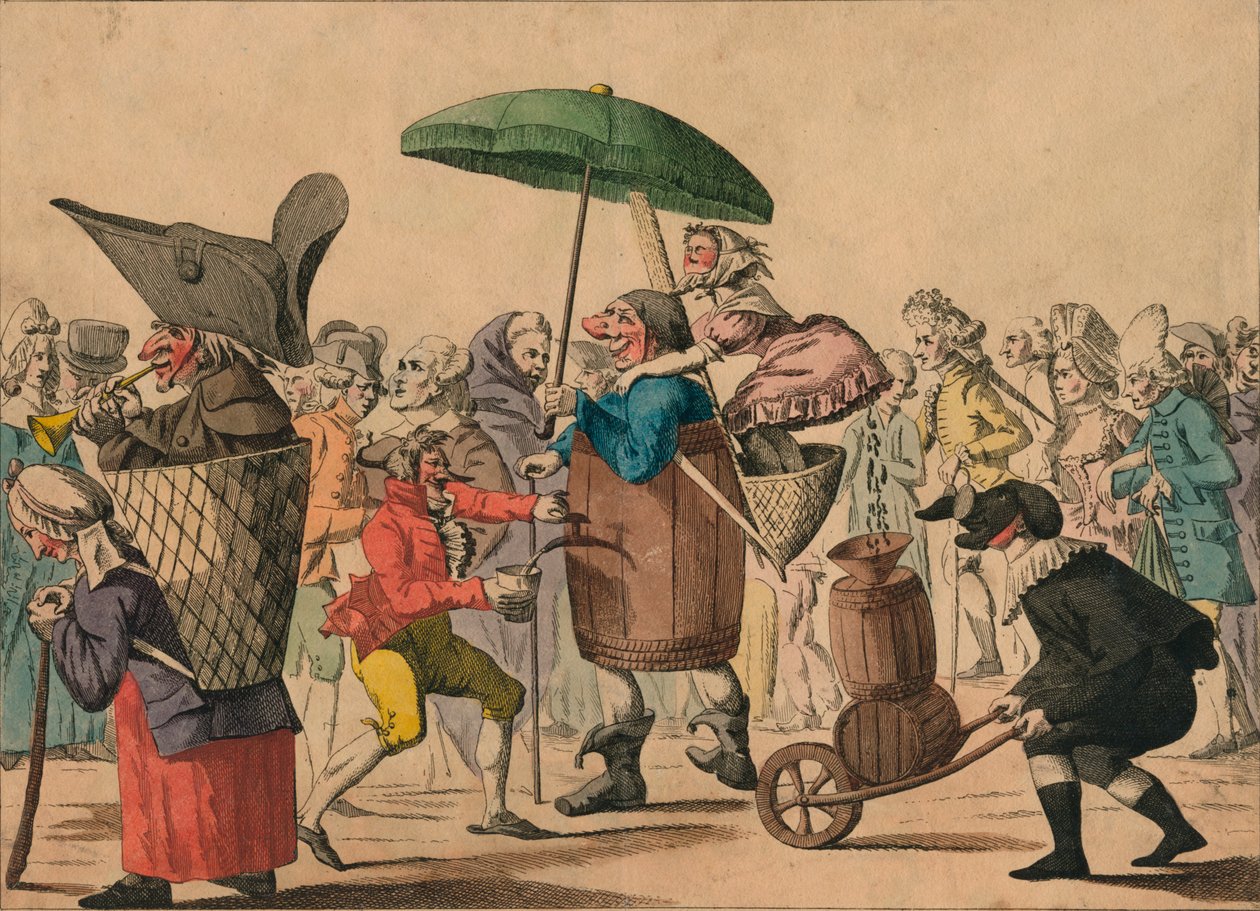 Folies De Carnaval, sent 1700-tidigt 1800-tal. av Unbekannt