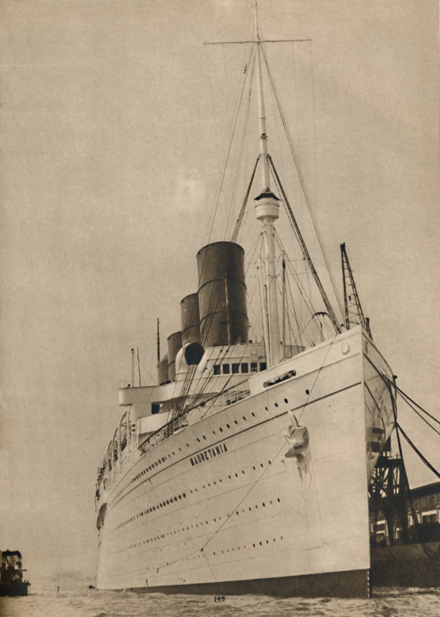 Tidigare drottning av havet, R,M.S. Mauretanien från Cunard White Star Line, 1936 av Unbekannt