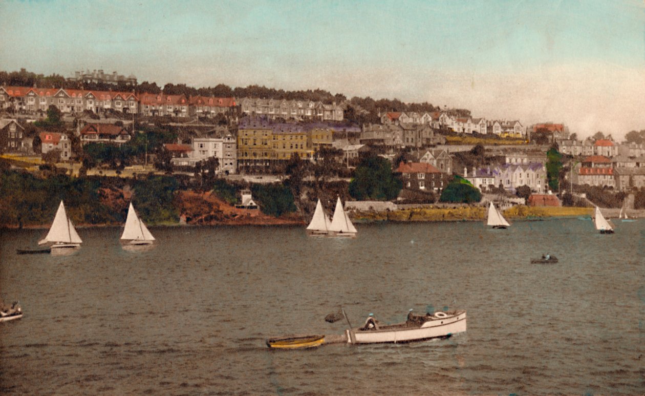 Fowey från Polruan, c1930 av Unbekannt