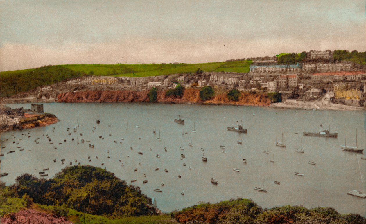 Fowey från Polruan, c1930 av Unbekannt