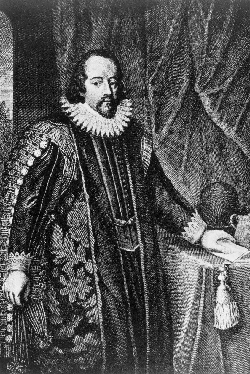 Francis Bacon, brittisk statsman och essäist, sent 1500-tidigt 1600-tal av Unbekannt