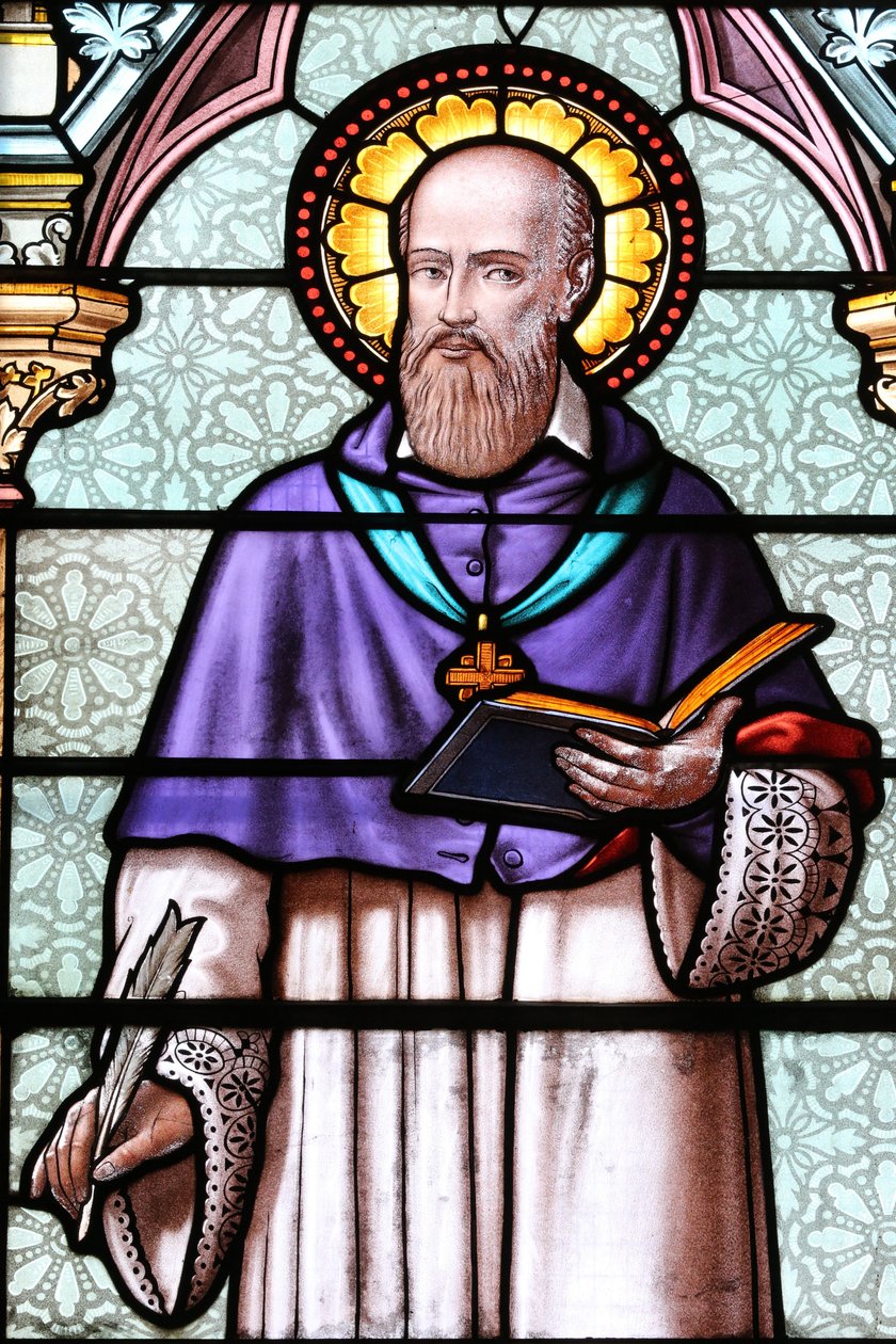 Francis de Sales. Han blev känd för sin djupa tro och sitt milda förhållningssätt till de religiösa splittringarna i sitt land till följd av den protestantiska reformationen, Monnetier-Mornex, Frankrike av Unbekannt