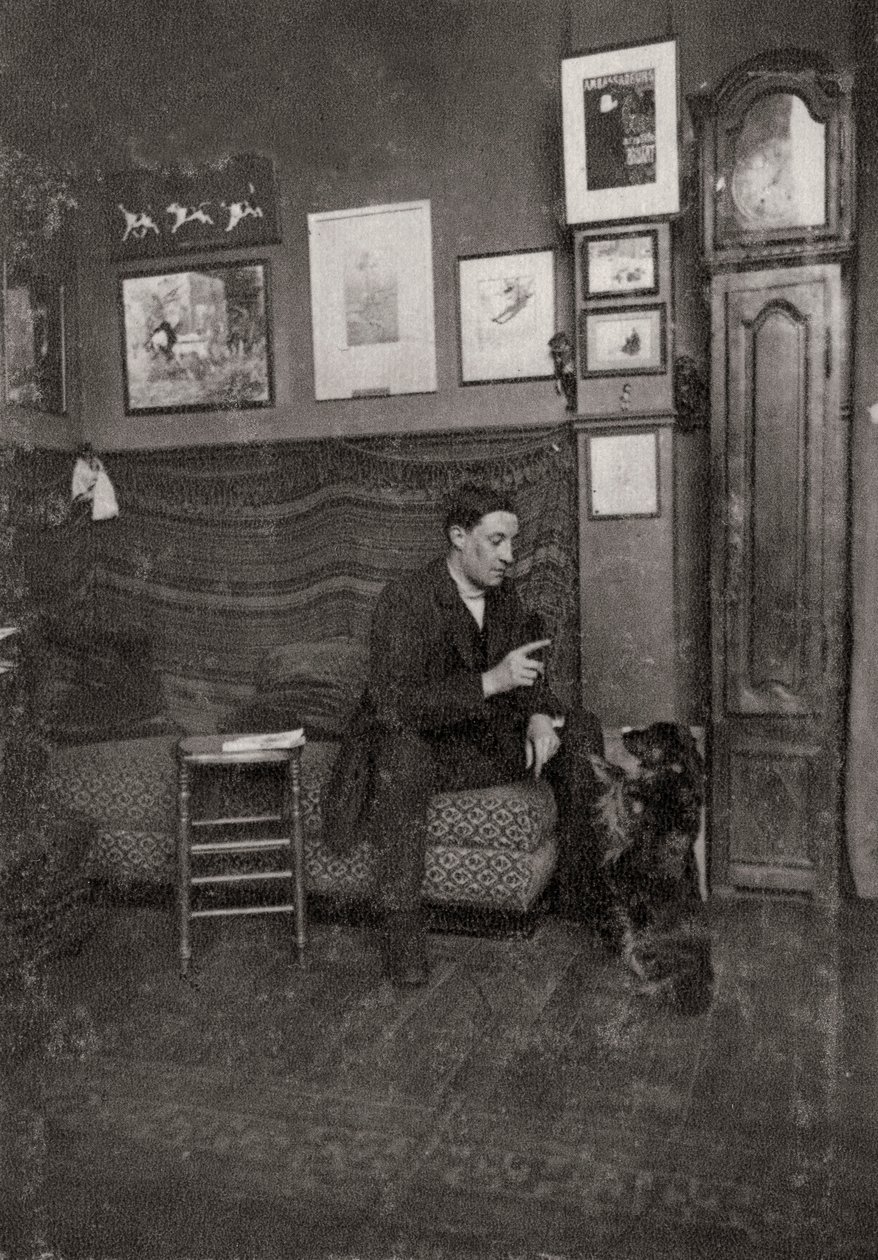 Francisque Poulbot, fransk serietecknare och illustratör, 1909 av Unbekannt