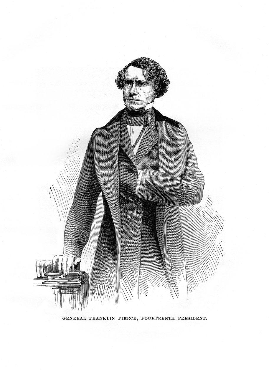 Franklin Pierce, USA:s president, ca 1850-talet av Unbekannt