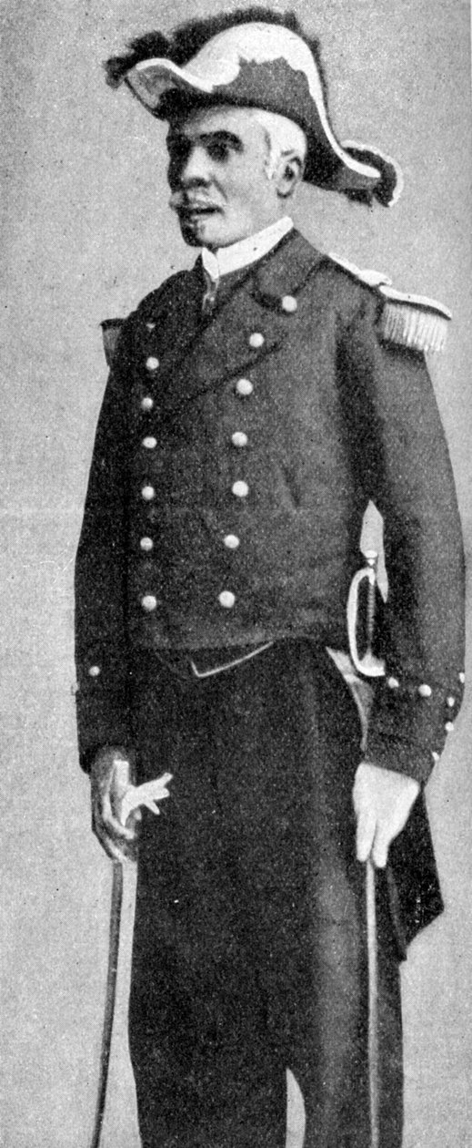 François C. Antoine Simon, Haitis president, klädd till amiral, 1922 av Unbekannt