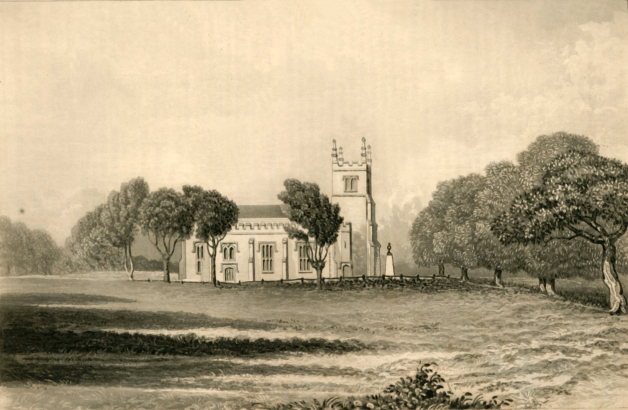 Frans kyrka, 1835. av Unbekannt