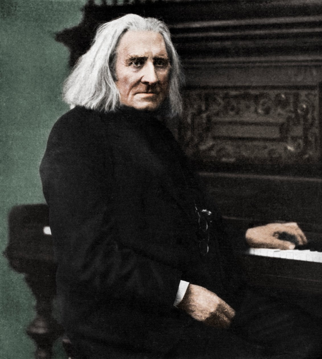 Franz Liszt, ungersk pianist och kompositör, 1886 1951. av Unbekannt
