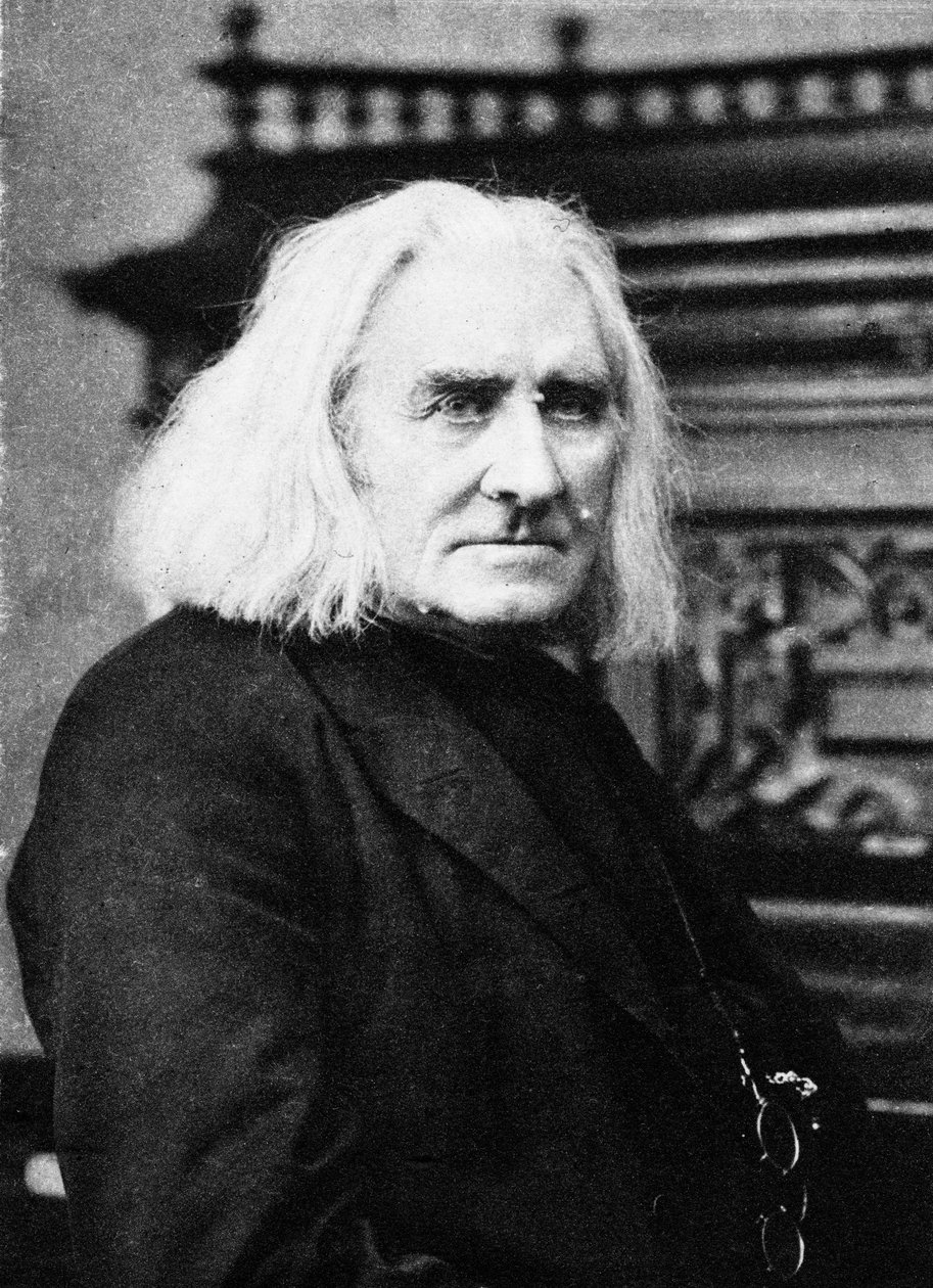 Franz Liszt, ungersk pianist och kompositör, sent 1800-tal av Unbekannt