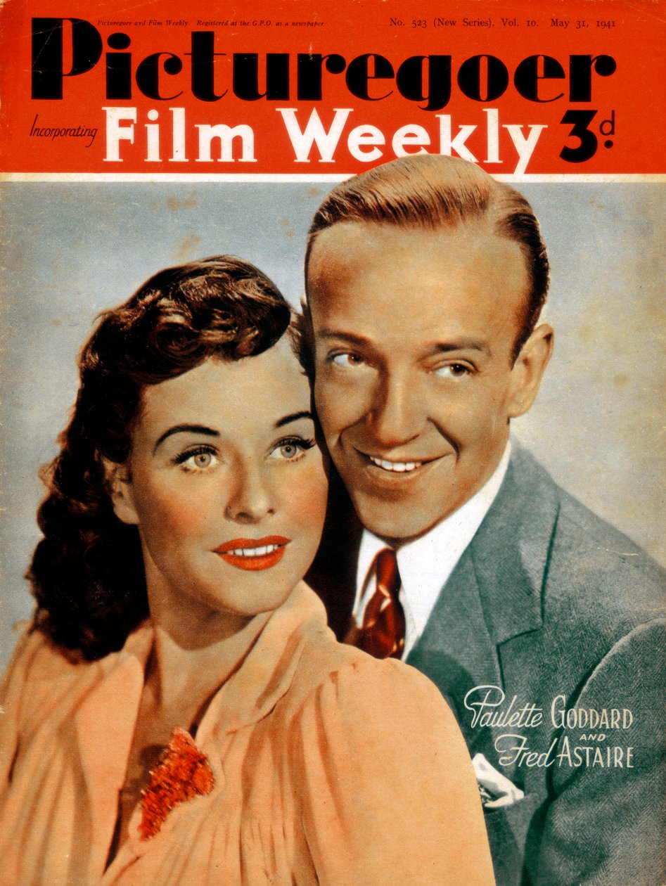 Fred Astaire 1899-1987 och Paulette Goddard 1910-1990, skådespelare, 1941 av Unbekannt
