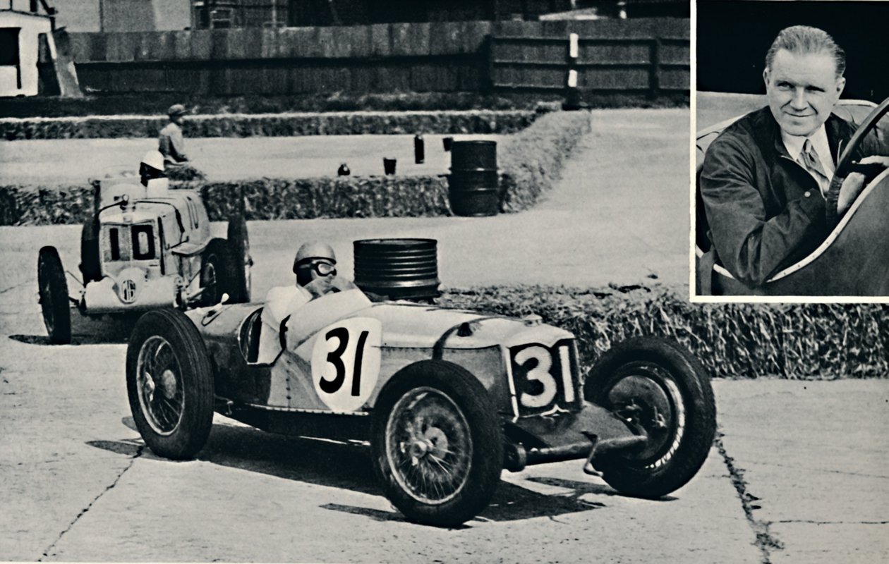 Freddie Dixon Riley på Brooklands, 1937 av Unbekannt