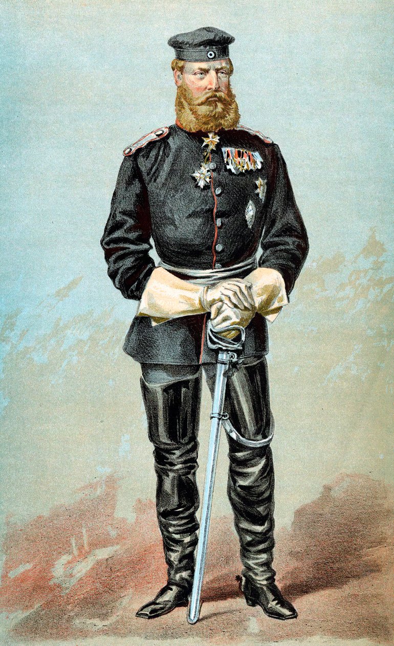 Fredrik III 1831-1888, kejsare av Tyskland, 1870 av Unbekannt