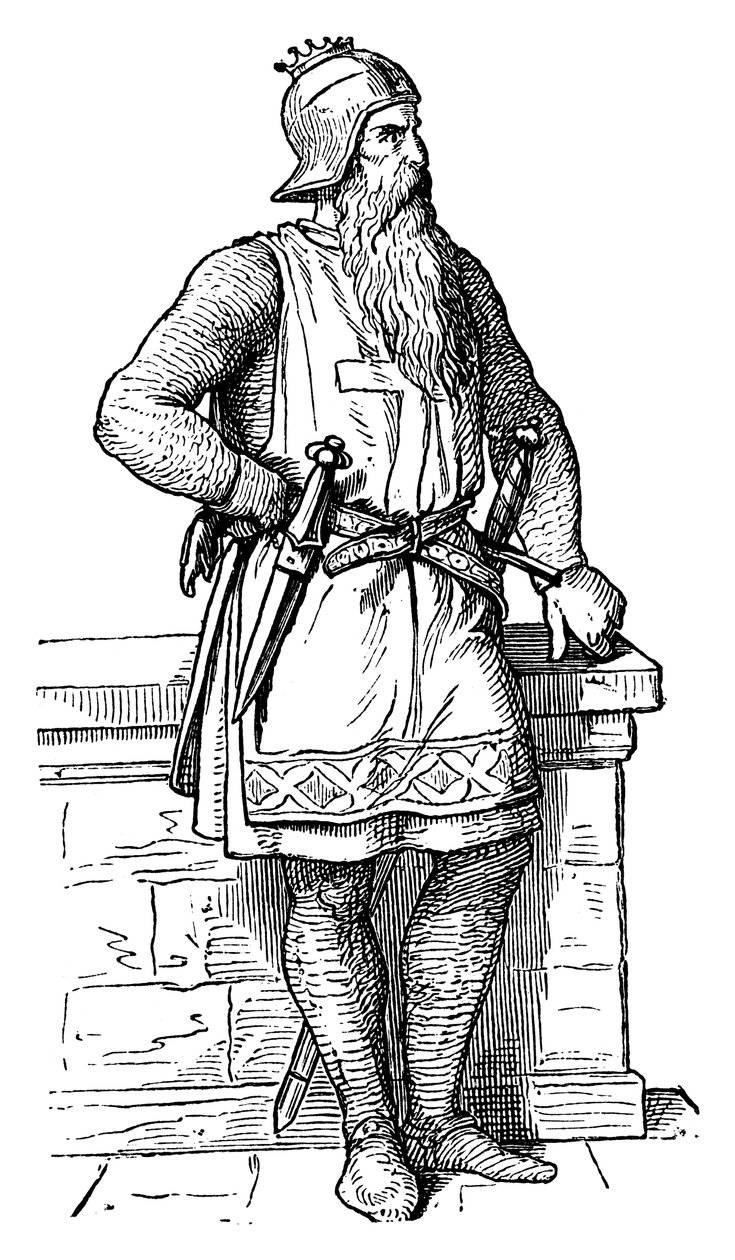 Fredrik I, Barbarossa Redbeard c1123-1190, helig romersk kejsare, 1800-talet av Unbekannt