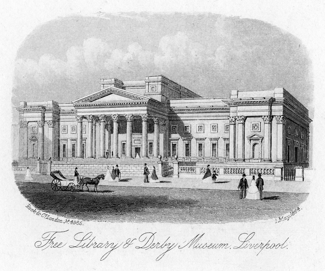 Free Library and Derby Museum, Liverpool, 1 maj 1864 av Unbekannt