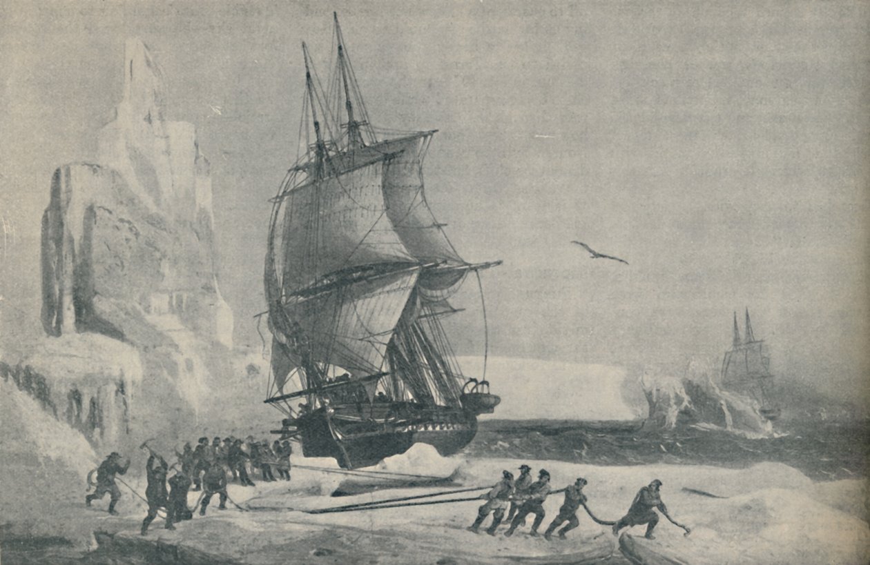 Franska Antarktisexpeditionen under kapten JSC Dumont dUrville, augusti 1833, 1937 av Unbekannt
