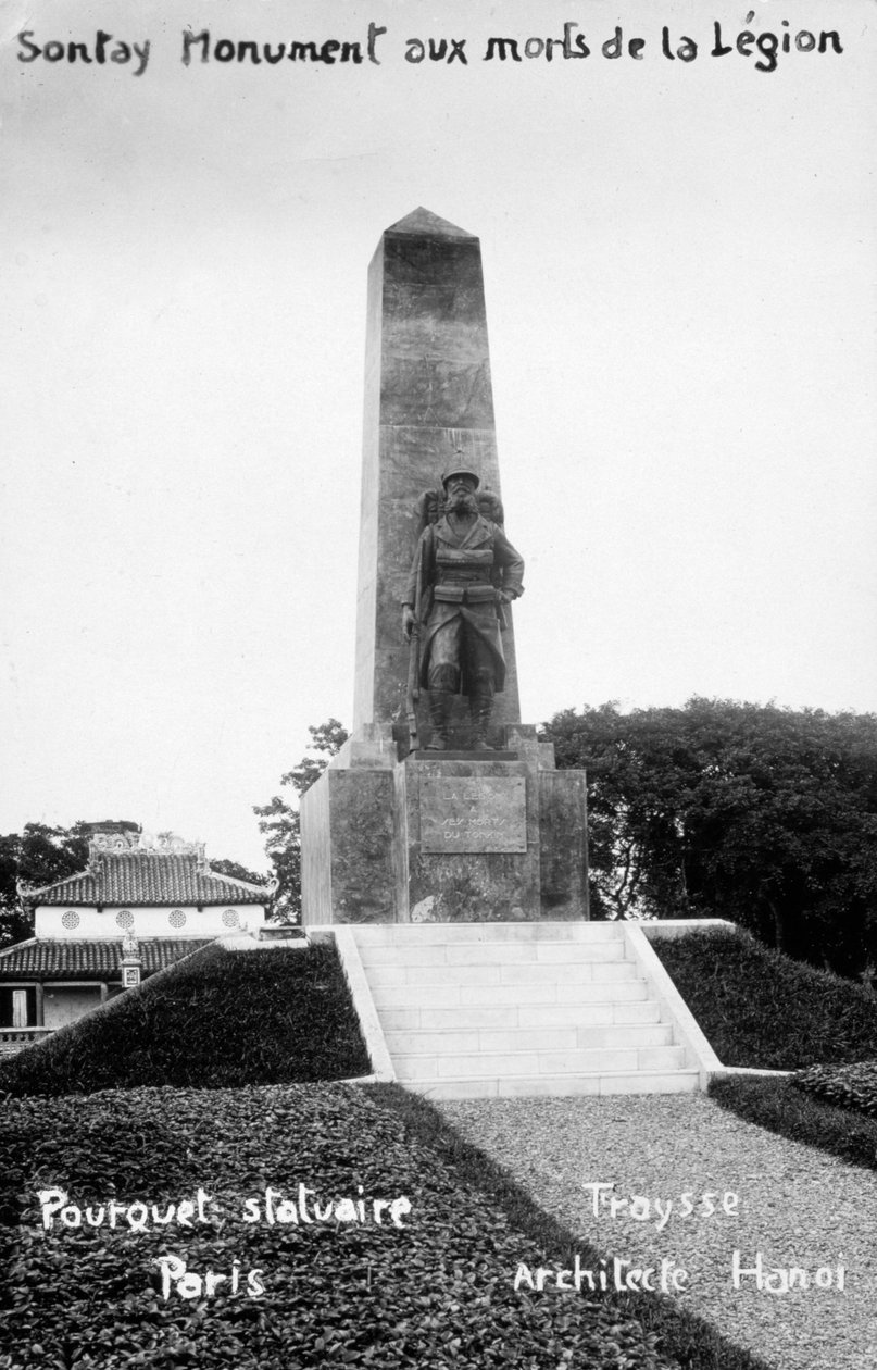 Franska främlingslegionens monument, Sontay, Vietnam, 1900-talet av Unbekannt