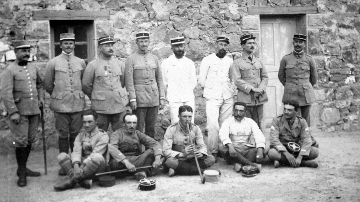 Franska främlingslegionärer, 1917 av Unbekannt