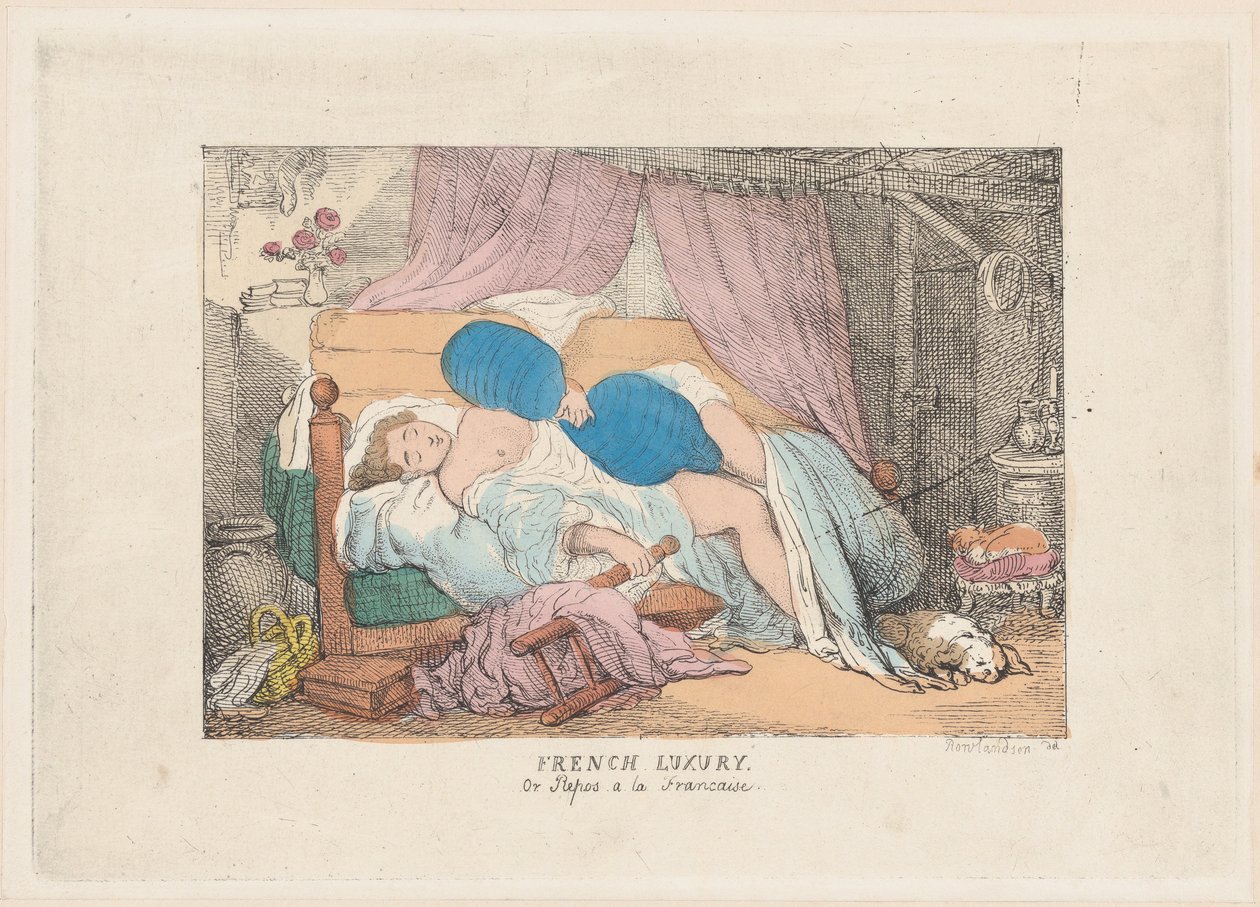 Fransk lyx, eller Repos a la Francaise, 1800-20., 1800-20. av Unbekannt