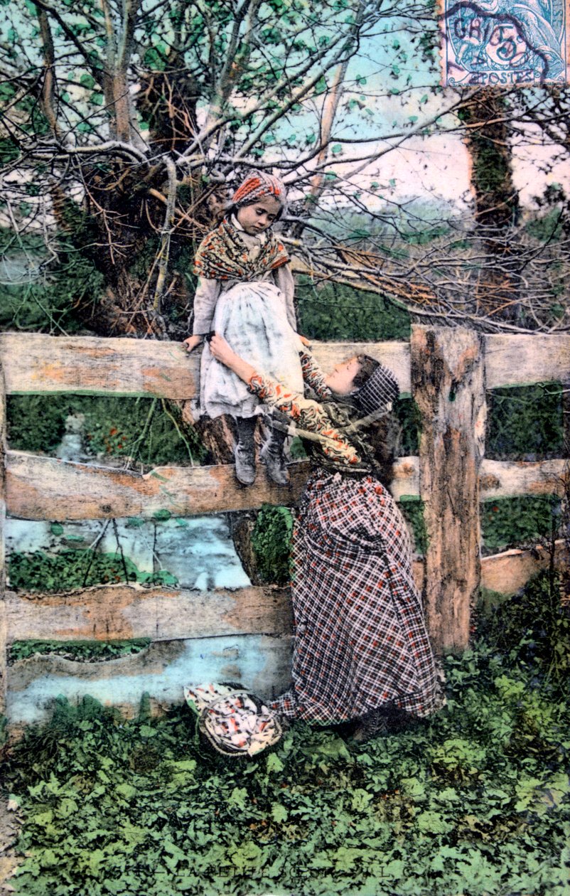 Franskt vykort, c1900 av Unbekannt