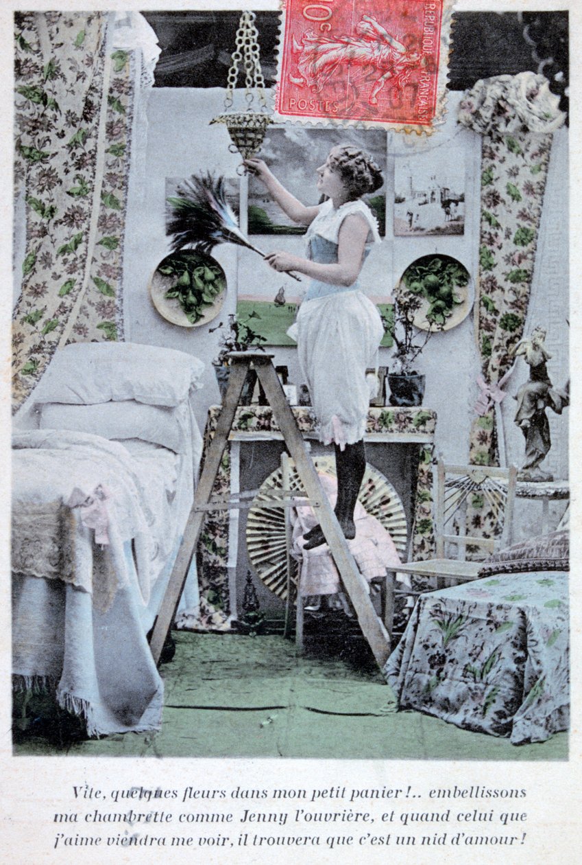 Franskt vykort, c1900 av Unbekannt