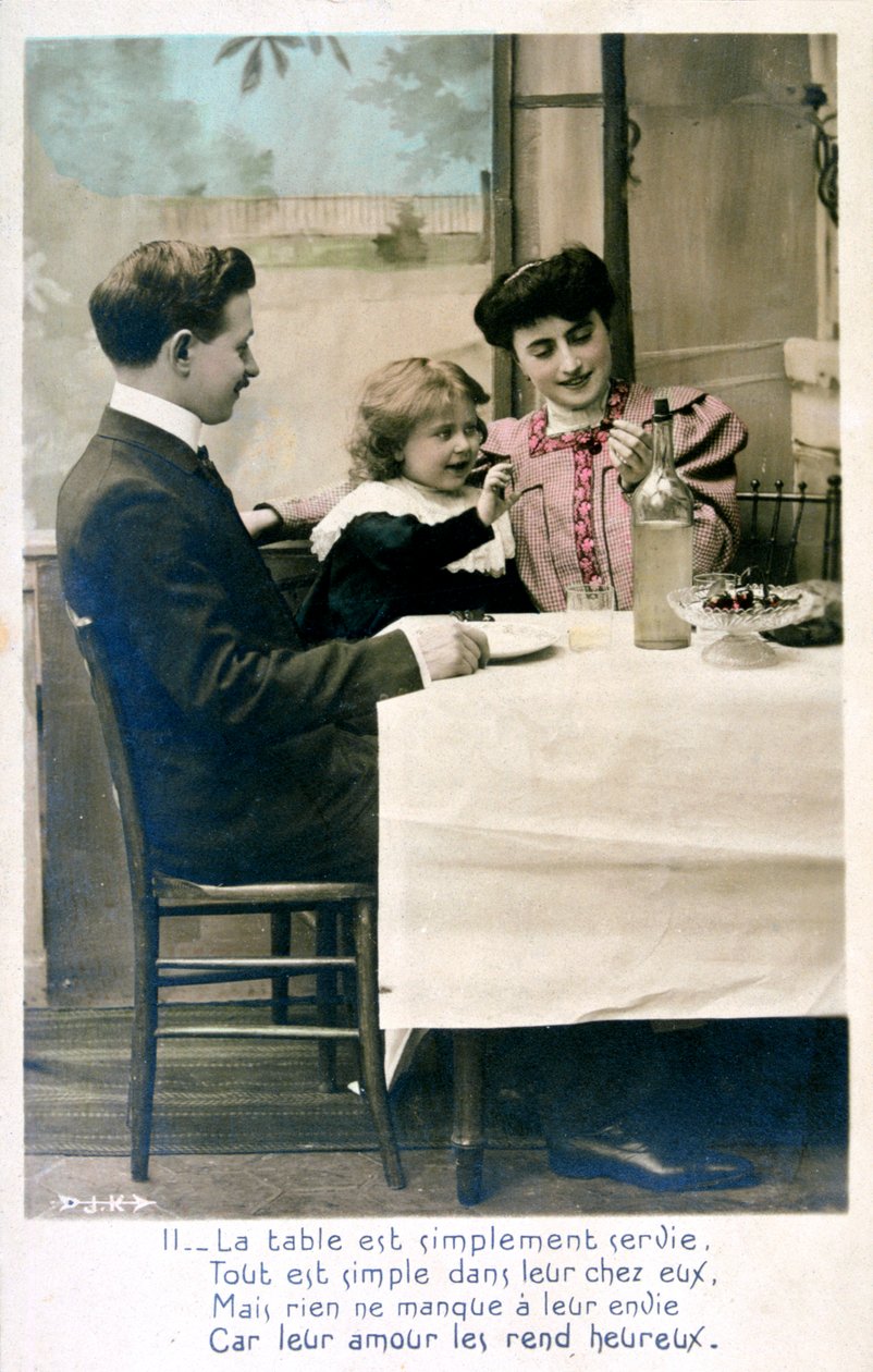 Franskt vykort, c1900 av Unbekannt