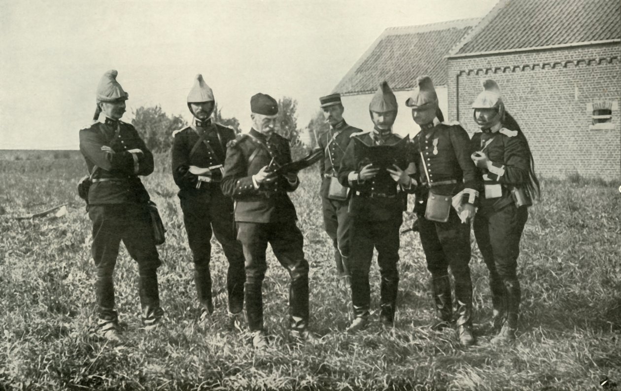 Franska stabsofficerare i samråd, 1914, 1919. av Unbekannt