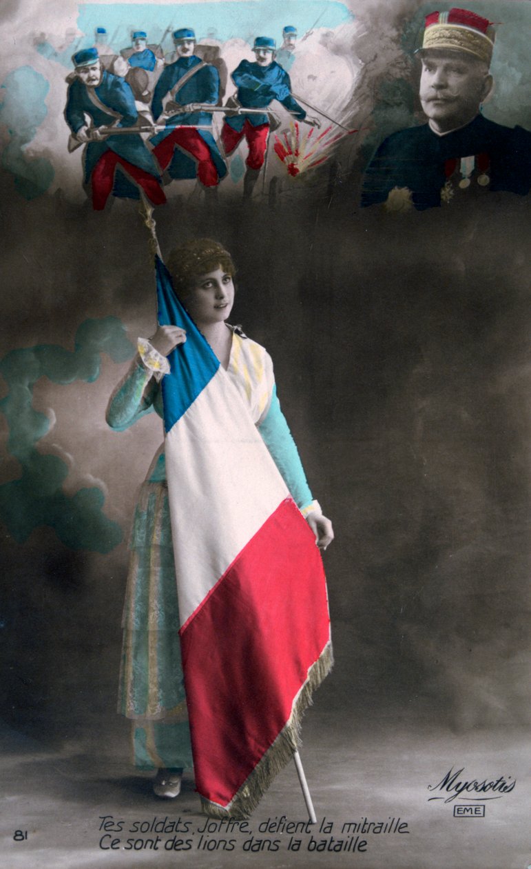 Franskt vykort från första världskriget, 1914-1918 av Unbekannt