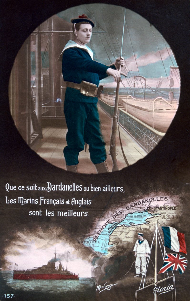 Franskt vykort från första världskriget, 1914-1918 av Unbekannt