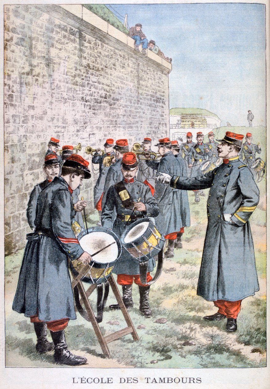 Franska arméns trumskola, 1903 av Unbekannt
