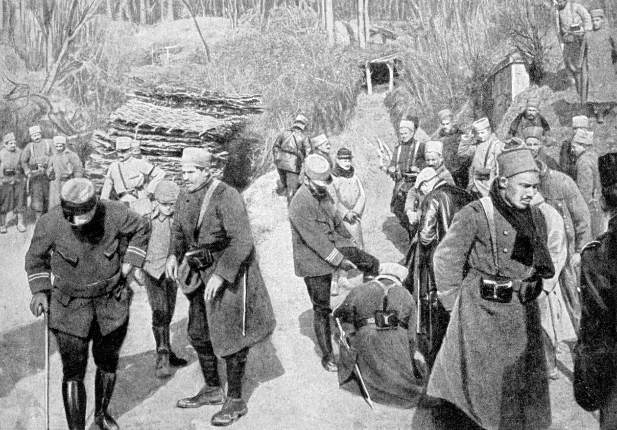 Franska kolonialsoldater i Picardie, Frankrike, första världskriget, 1915 av Unbekannt