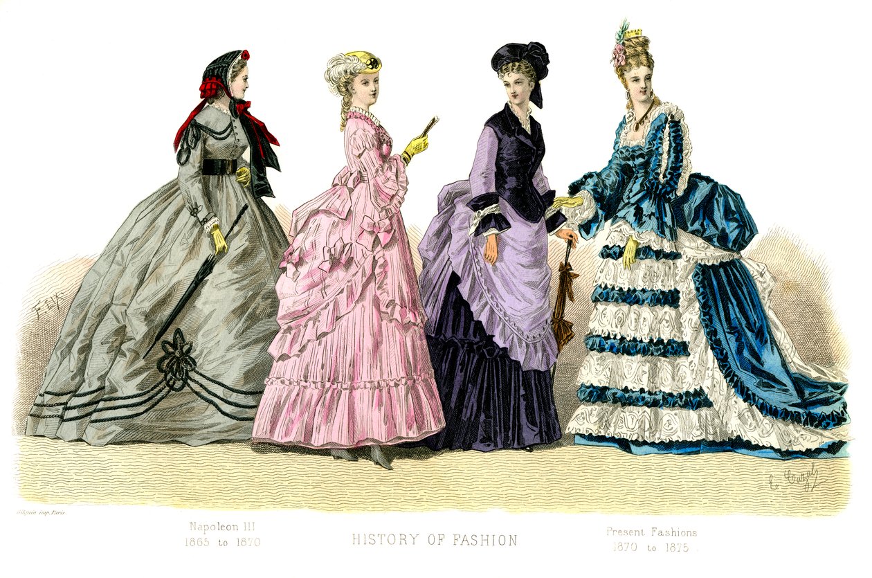 Fransk kostym: Napoleon III, Present Fashions, 1882 av Unbekannt