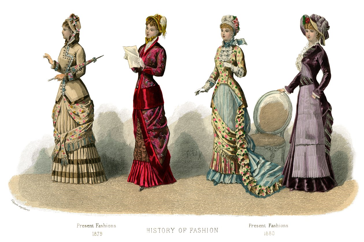 Fransk kostym: Present Fashions, 1882 av Unbekannt